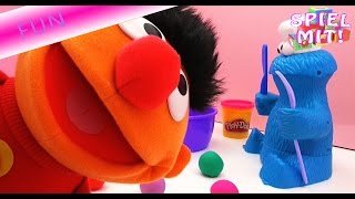 Ernie und Krümelmonster - zählen und singen lernen mit Ernie Puppe von Playskool