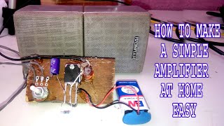 How To Make Audio Power Amplifier Using D-718 IC Audio Amplifier Easy Make Tutorial