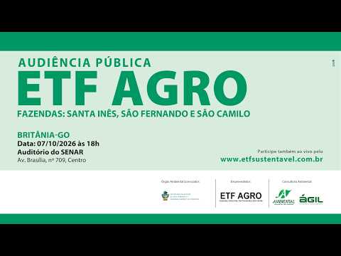 Audiência Publica ETF Agro