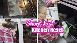 Short List Kitchen Reset | Realistic Clean With Me
