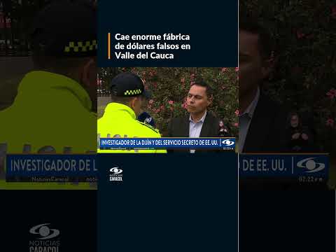 Dijin y Servicio Secreto de Estados Unidos desmantelaron fábrica de dólares falsos en Colombia