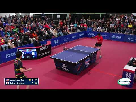 US Open Table Tennis 2017 - Men's Semifinals - Wenzhang Tao vs Taimu Arinobu