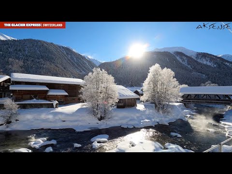 Glacier Express Switzerland - Part 2, Brig to Andermatt Train Journey | 4K 60fps