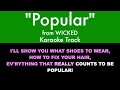 Popular From Wicked Karaoke Track With Lyrics