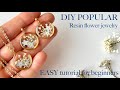 DIY POPULAR Resin Flower Jewelry Easy Tutorial For Beginners Step By Step Guide