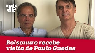 Bolsonaro recebe visita de Paulo Guedes: ‘Sempre juntos’