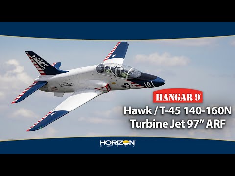 Hangar 9 Hawk/T-45 140-160N Turbine RC Jet 97" ARF