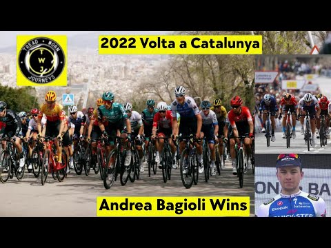 Andrea Bagioli Wins | 2022 Volta a Catalunya | Stage 7 | Sprint