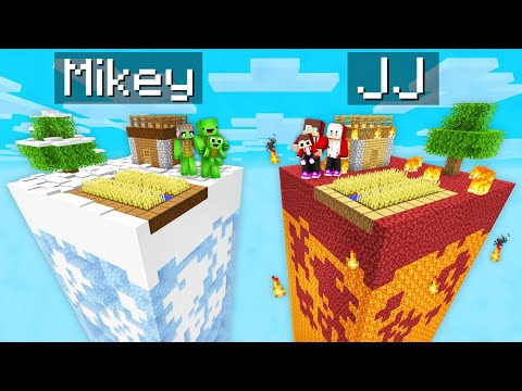 EPIC Minecraft Chunk Battle: Mikey vs JJ!