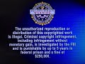 Universal The Any Views Expressed Screen Universal FBI Anti Piracy Warning Screen Logo 2005 2012