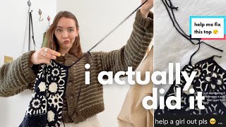 i actually repaired my own clothes | Fashion Revolution Mend in Public day