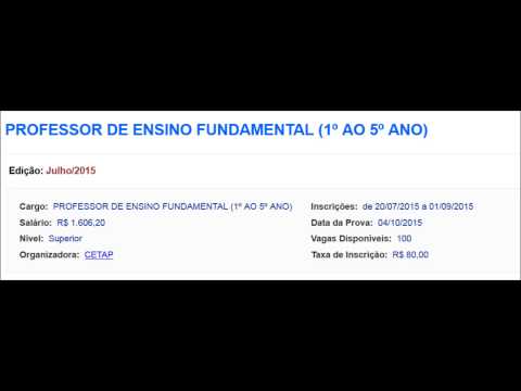 Concurso Prefeitura Municipal de Ananindeua / Pará