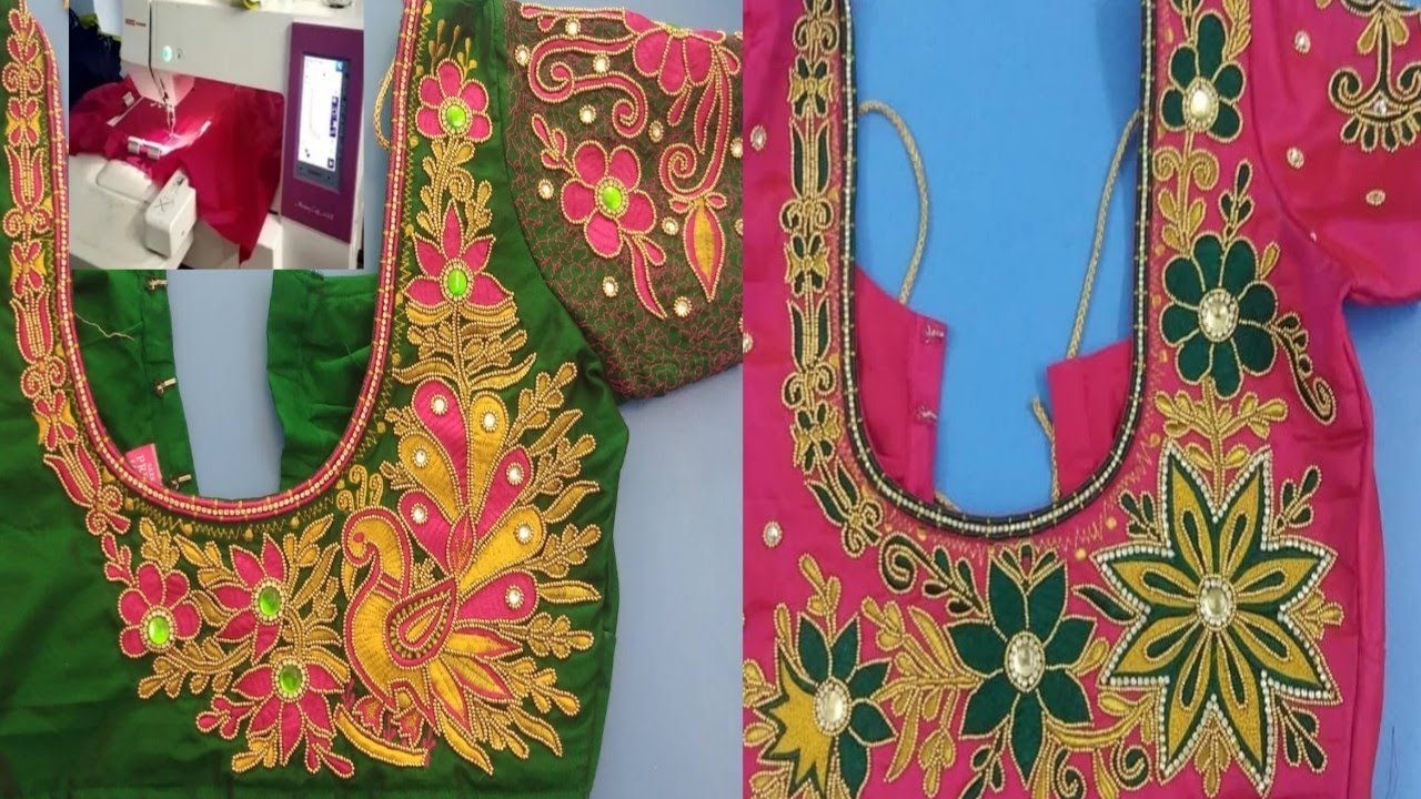 Latest Computer Embroidery Work Blouse Designs - Computer Embroidery ...