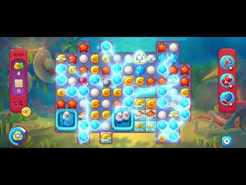 6232 6233 6234 6235 New Level  Unlocking #fishdom #playrix #challenge level #Pretty Aqua Fishdom