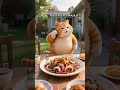 Fat Orange Cat Cooks Squid And Invites Tiger To Eat With Him Cat Aicat Fatcat Orangecat