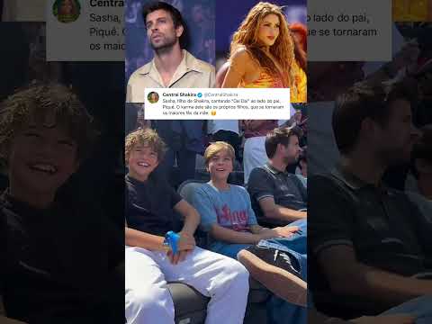 Piqué com seu filho Sasha escutando “Dai Dai” de Shakira