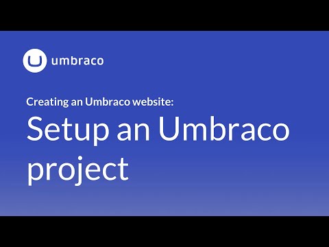 Creating an Umbraco 8 website: Setup an Umbraco project