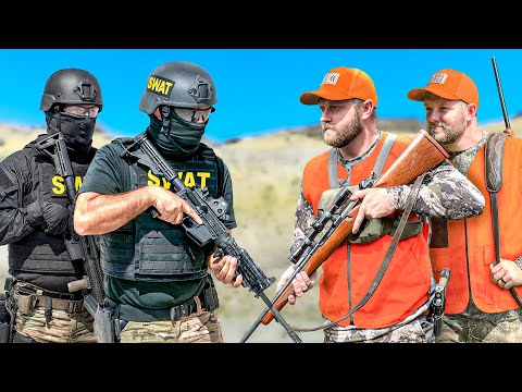 SWAT vs. HUNTERS - Who's The Deadliest Shot?