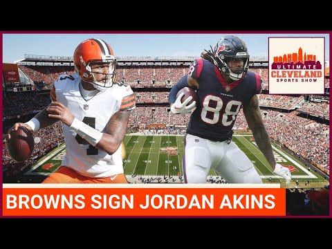 The Cleveland Browns sign Jordan Akins to a 2-year deal. Watson gets a familiar face for a weapon