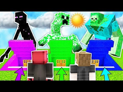YANLIŞ MUTANT YARATIK GİZLİ GEÇİTİ SEÇERSEN ÖLÜRSÜN! 😱 - Minecraft
