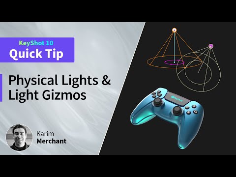 KeyShot Quick Tip - Physical Lights & Light Gizmos