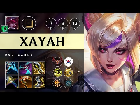 Xayah ADC vs Draven - KR Grandmaster Patch 25.18