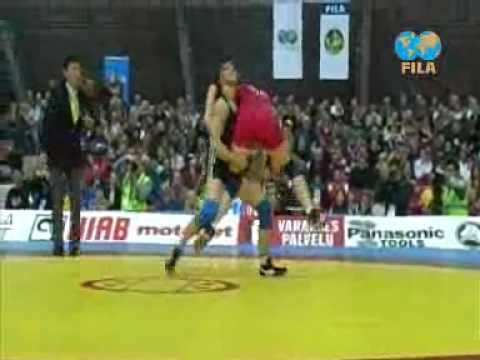 2008 European Championships Female Wrestling 55Kg Final 1-2