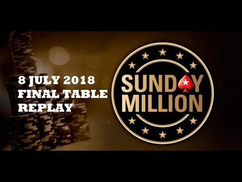 $215 Sunday Million 8 July 2018: Final Table Replay in Big Blinds (Cards-Up)