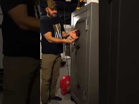 how to change battery in Winchester safe.