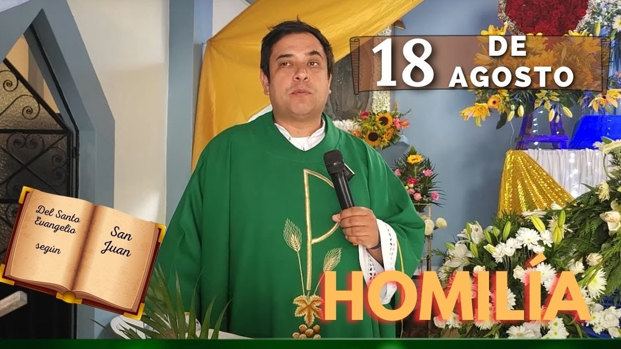EVANGELIO DE HOY domingo 18 de agosto del 2024 - Padre Arturo Cornejo