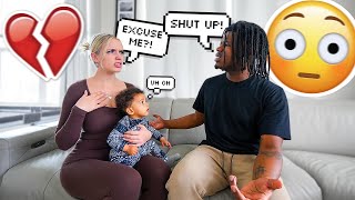 Telling My Girlfriend To SHUT UP IN FRONT OF OUR DAUGHTER To See Her Reaction..*NEVER AGAIN*