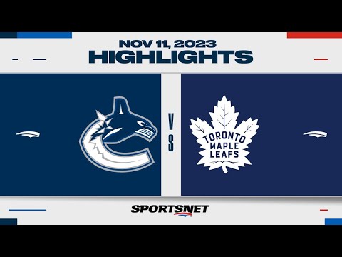 NHL Highlights | Canucks vs. Maple Leafs - November 11, 2023