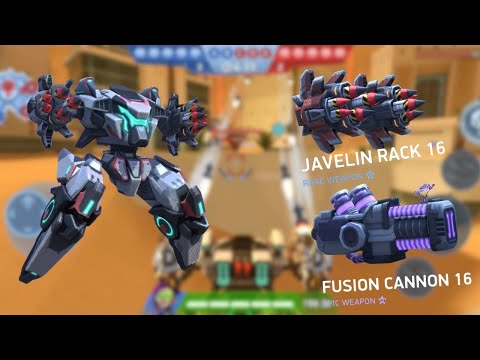 Javelin Rack 16 Second Copy Unlocked || Fusion Cannon 16 Unlocked || Mech Arena ||