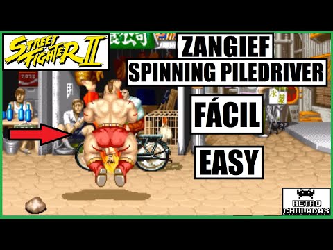 Street Fighter 2 💥 Como hacer el Spinning Piledriver de Zangief Facilmente 🤼🏻‍♂️ Truco Arcade