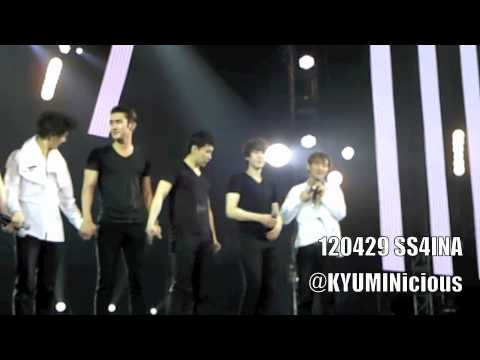 [Fancam] 120429 SS4INA KyuMin Moment