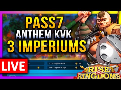 PASS7 Opening: 🔥3 Imperiums🔥 HA Live! 🔴 #1239 #1166 #1093 #1623 - Rise of Kingdoms ROK Fleisch