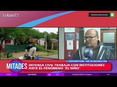 Defensa civil se prepara para enfrentar las dificultades de El Niño