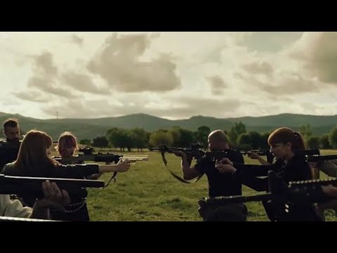 Alicia vs Tatiana putting guns on each other scene when Alicia finds gold under the house in english