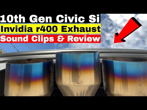 🔥 Invidia R400 Catback Exhaust on 10th Gen Civic Si | Review & Sound Clips