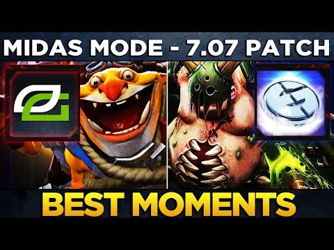 Eg Vs Optic Fun Games Midas Mode Techies Pudge Combo Dota 2