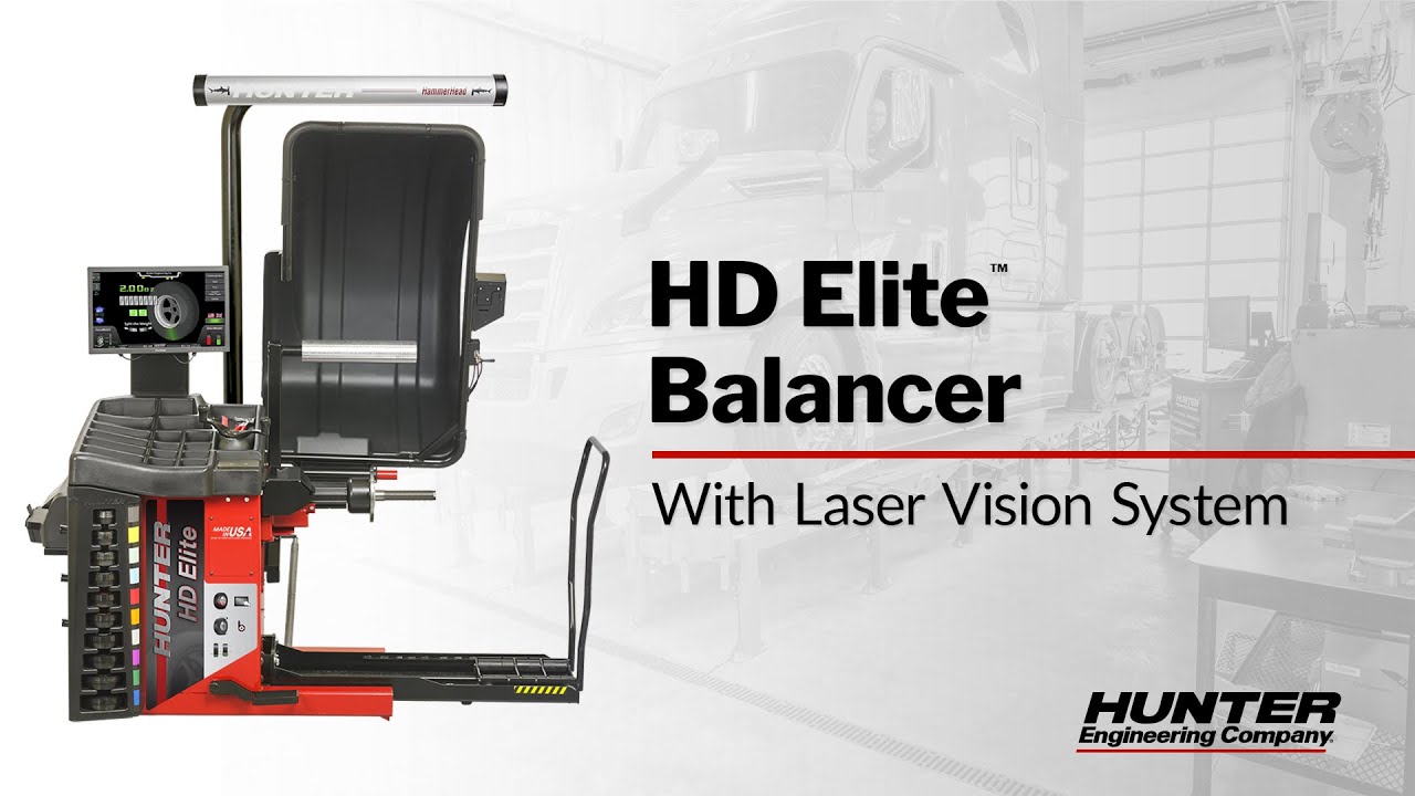 Hunter's HD Elite™ With New Laser Vision System For Touchless Wheel Measurement