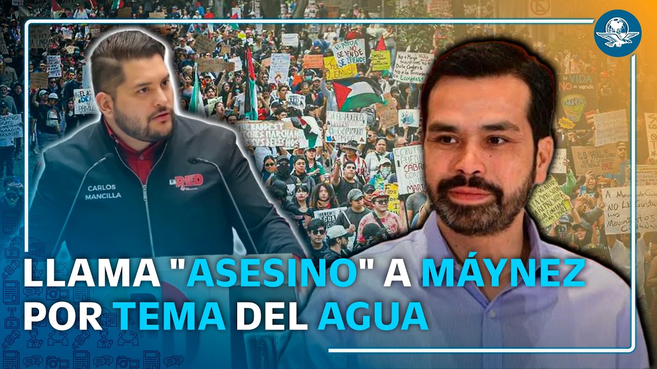 Diputado del PRI encara a Álvarez Máynez en San Lázaro; lo acusa de “asesino” por crisis del agua