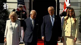 King arrives in the US for high-stakes state visit with Trump amid tensions