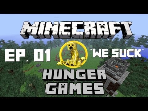 Minecraft Hunger Games Ep. 01: "We Suck" Funny Moments(2014) (HD)