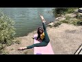 Pauline Does Stretching In Leggings