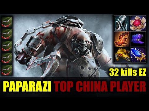 🔥 32 KILLS PUDGE - Top China Player - Paparazi灬 - Dota 2 Pro Game Highlights