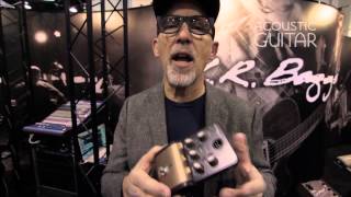 Video thumbnail for Maxwell Hughes (former guitarist of the Lumineers) Demos L.R. Baggs' Acoustic DI at NAMM by Acoustic Guitar Magazine