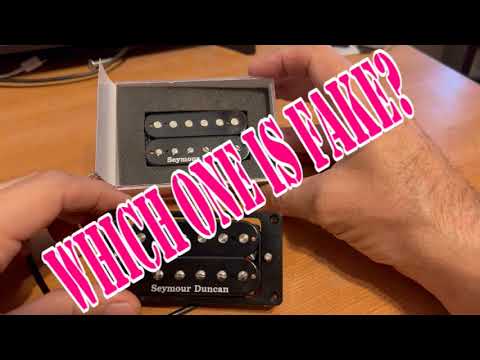 Seymour Duncan Which One Is Fake??? #chinaknockoff #seymourduncan #guitarpickups