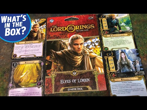 LOTR the Card Game ELVES OF LORIEN Starter Deck Unboxing and Look at All the Cards