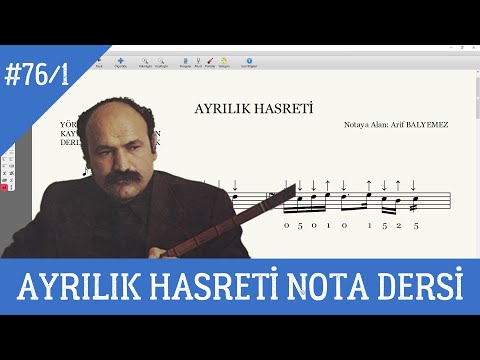Ders 76/1 Ayrılık Hasreti Nota Dersi